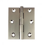 Lohala Hinge Brass 75mm x 63mm x 2.5mm Fixed Pin - Available in 4 Colours : Brushed Nickel ,Bronze ,Polished Lacquered & Satin Chrome