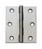 Lohala Hinge Brass 75mm x 63mm x 2.5mm Fixed Pin - Available in 4 Colours : Brushed Nickel ,Bronze ,Polished Lacquered & Satin Chrome