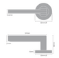 Windsor Premium NZ Astron Vector Lever Set Priced Per Pair - Matt Black ,Brushed Nickel & Powder Coat