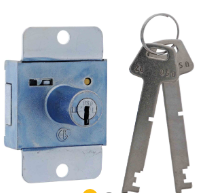 Carbine Australia Locker Lock Keyed to Differ Under ZL Master Key Finish Zinc