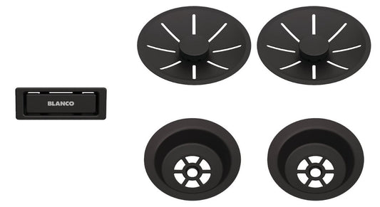 Blanco Germany Waste Kit Black, Satin Gold Single and Double