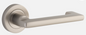 Iver Door Lever Baltimore Return 20789 Round Rose Satin Nickel - Passage, Privacy & Entrance