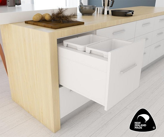 Tanova LEGRABOX F Drawer Insert Frame and Buckets for 500mm Cabinets White and Charcoal