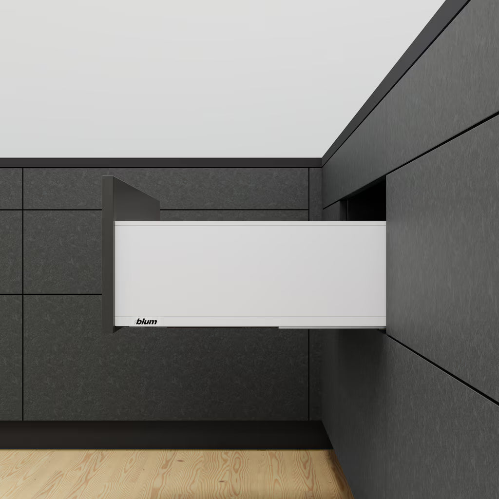 Blum Legrabox pure kitset Length 500mm x 106mm - 257mm ( height 4 Options) 70kg