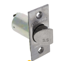 Carbine Australia Off Passage Replacement Latch - Cylindrical Kick off Type 70mm Backset & 60mm Backset Finish Satin chrome
