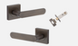 Iver Bronte Door Lever 0401 Square Rose Signature Brass - Passage ,Privacy & Entrance