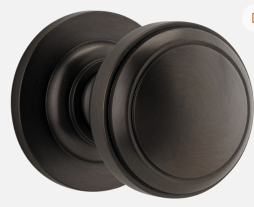 Iver Paddington Door Knob 0211 Round Rose  Signature Brass - Passage kit , privacy kit & Entrance Kit (Dual Function 5 pin and Key Thumb 6 Pin)