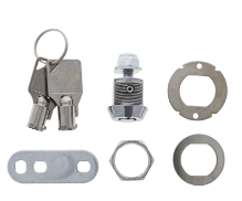 Carbine Australia Cam Lock - Radial Pin Type -Keyed Alike 1 key Removal Position Finish Chrome Available in 4 Sizes : 25mm ,21mm ,16mm ,11mm