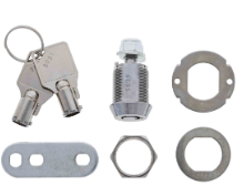 Carbine Australia Cam Lock - Radial Pin Type -Keyed Alike 1 key Removal Position Finish Chrome Available in 4 Sizes : 25mm ,21mm ,16mm ,11mm