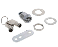 Carbine Australia Cam Lock - Radial Pin Type -Keyed Alike 1 key Removal Position Finish Chrome Available in 4 Sizes : 25mm ,21mm ,16mm ,11mm