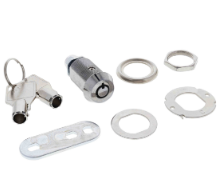 Carbine Australia Cam Lock - Radial Pin Type -Keyed Alike 1 key Removal Position Finish Chrome Available in 4 Sizes : 25mm ,21mm ,16mm ,11mm