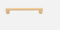 Iver Baltimore Cabinet Pull 20886 Centre to Centre 128mm & 160mm Brushed Brass - With Backplate & No Backplate