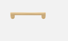 Iver Baltimore Cabinet Pull 20886 Centre to Centre 128mm & 160mm Brushed Brass - With Backplate & No Backplate
