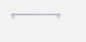 Iver Baltimore Cabinet Pull Centre to Centre 256mm & 320mm Polished Chrome - With Backplate & No Backplate