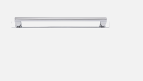 Iver Baltimore Cabinet Pull Centre to Centre 256mm & 320mm Polished Chrome - With Backplate & No Backplate