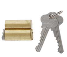 Carbine Australia C45 Padlock Cylinder KD SC Finish Brass