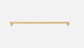 Iver Baltimore 20926 Cabinet Pull 450mm Brushed Brass -With Backplate & No Backplate