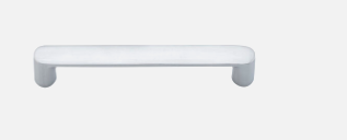 Iver Osaka Cabinet Pull Centre to Centre 96mm,128mm,160mm Brushed Chrome - No Backplate & With Backplate