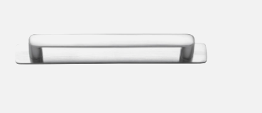 Iver Osaka Cabinet Pull Centre to Centre 96mm,128mm,160mm Brushed Chrome - No Backplate & With Backplate