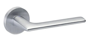 Groel 814 Baci Round Door Handle Dummy Left Handle Finish Available In 4 Colours :  Brushed Satin Chrome ,Black ,Satin Brass ,Inox Tech