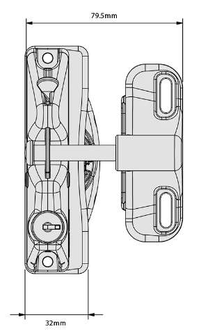 D&D Technologies DD TECH LOKKLATCH SERIES 2 LATCH AND EXT ACCESS KIT - RND POST
