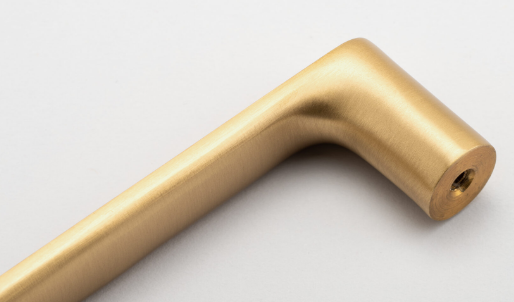 Iver Osaka Cabinet Pull 20976 Centre to Centre 256mm Brushed Brass -No Backplate & With Backplate
