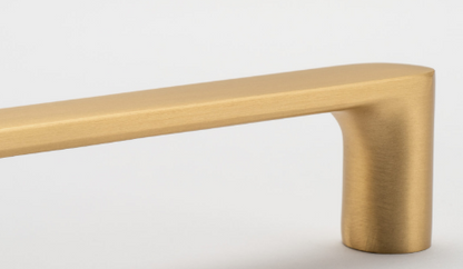 Iver Osaka Cabinet Pull 20976 Centre to Centre 256mm Brushed Brass -No Backplate & With Backplate