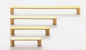 Iver Osaka Cabinet Pull 20976 Centre to Centre 256mm Brushed Brass -No Backplate & With Backplate