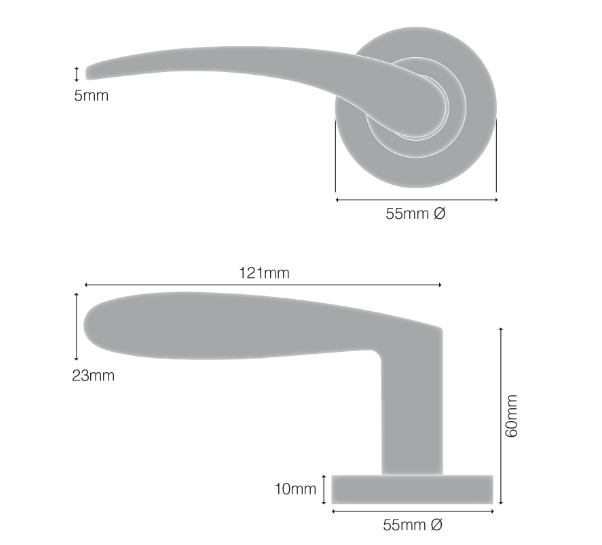Windsor Premium NZ Astron - Apollo Integrated Privacy Priced Per Set - Matt Black ,Brushed Nickel & Powder Coat