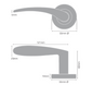 Windsor Premium NZ Astron - Apollo Integrated Privacy Priced Per Set - Matt Black ,Brushed Nickel & Powder Coat