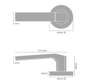 Windsor Premium NZ Astron  Qube Integrated Privacy Priced Per Set - Matt Black ,Brushed Nickel & Powder Coat