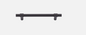Iver Helsinki Cabinet Pull Centre to Centre 96mm & 128mm Matt Black - No Backplate & With Backplate