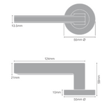 Windsor Premium NZ Astron Vector Integrated Privacy Priced Per Set - Matt Black ,Brushed Nickel & Powder Coat