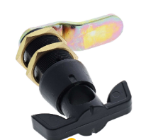 Carbine Australia Cam Lock - Locked by Padlock - Accepts 8.1mm x 29mm Shackle Black