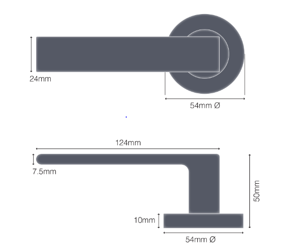 Windsor Premium NZ Galaxy - Pegasus Passage Set Price Per Set - Available in 4 Colours : Matt Black ,Brushed Nickel ,Graphite Nickel & Powder Coat