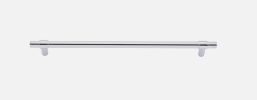 Iver Helsinki Cabinet Pull Centre to Centre 160mm & 256mm Polished Chrome - With Backplate & No Backplate