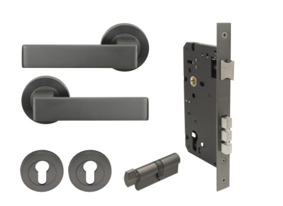 Windsor Premium NZ Galaxy - Pegasus Entrance Set Price Per Set - Available in 4 Colours : Matt Black ,Brushed Nickel ,Powder Coat & Graphite Nickel
