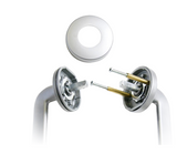 ASSA ABLOY MALTA VELOCITY 63MM ROSE ROSE PASSAGE ,PRIVACY & DUMMY HALF SET SATIN CHROME PEARL