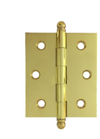 Lohala Hinge Brass 75mm x 63mm x 2.5mm Loose Pin Available in 5 Colours : Brushed Nickel ,Bronze ,Polished and Lacquered ,Polished Unlacquered  & Satin Chrome