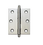 Lohala Hinge Brass 75mm x 63mm x 2.5mm Loose Pin Available in 5 Colours : Brushed Nickel ,Bronze ,Polished and Lacquered ,Polished Unlacquered  & Satin Chrome