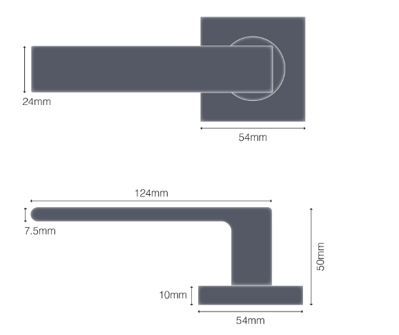 Windsor Premium NZ Galaxy Elite - Pegasus Lever Set Price Per Pair - Available in 4 Colours : Matt Black ,Brushed Nickel ,Graphite Nickel & Powder Coat