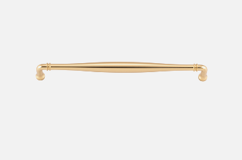 Iver Sarlat Cabinet Pull Centre to Centre 256mm ,320mm & 450mm Polished Brass - With Backplate & No Backplate