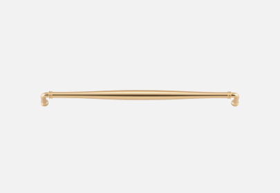 Iver Sarlat Cabinet Pull Centre to Centre 256mm ,320mm & 450mm Polished Brass - With Backplate & No Backplate