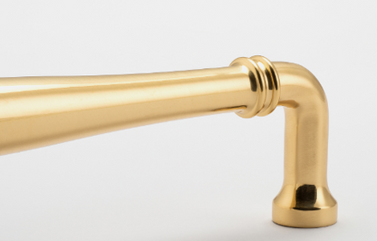 Iver Sarlat Cabinet Pull Centre to Centre 256mm ,320mm & 450mm Polished Brass - With Backplate & No Backplate