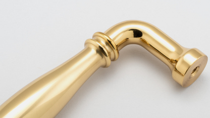 Iver Sarlat Cabinet Pull Centre to Centre 256mm ,320mm & 450mm Polished Brass - With Backplate & No Backplate