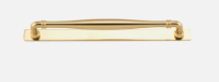 Iver Sarlat Cabinet Pull Centre to Centre 256mm ,320mm & 450mm Polished Brass - With Backplate & No Backplate