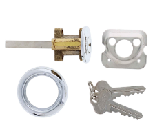 Carbine Australia Rim Cylinder C4 6 pin - Accurate Brass Construction Rekeyable Satin Chrome