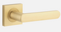 Iver Osaka Door Lever 21186 Square Rose Backplate Brushed Brass - Passage ,Privacy & Entrance