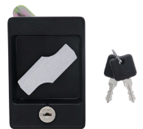 Carbine Australia Flush Handle Vertical Cam - Keyed Alike & keyed to Differ  Black / Silver