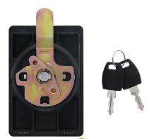 Carbine Australia Flush Mount Cabinet Lock, Vertical Cam, Keyed to Differ Black